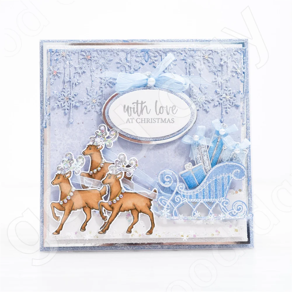 New Christmas Elk Snowflake Wr - đánh giá và giá Clear Silicone Stamps For Card Making