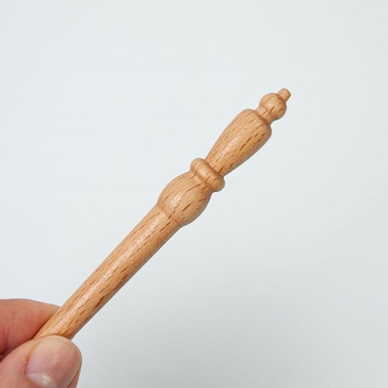 Móc thêu Móc đính cườm kiểu Ph - đánh giá và giá Wooden Crochet Hooks Ergonomic Handle