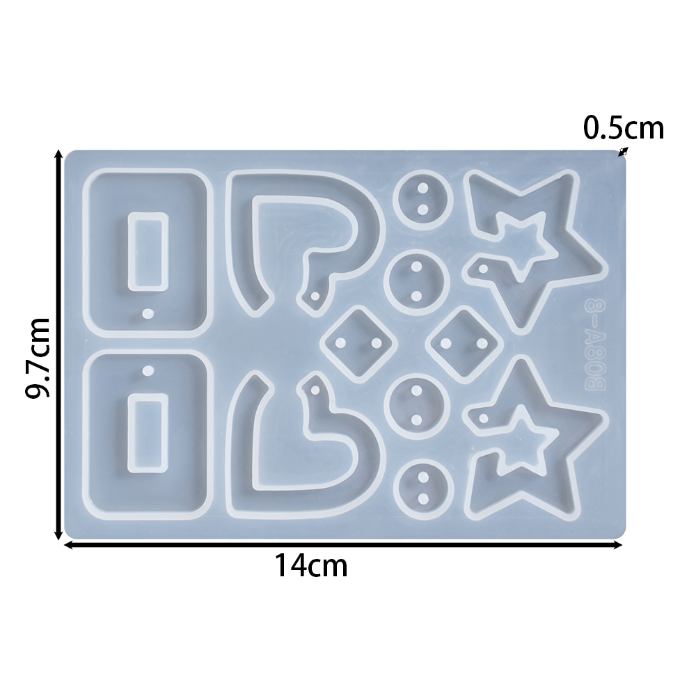 1pcs/lot Geometric Earrings Pe - đánh giá và giá Silicone Epoxy Resin Molds Set