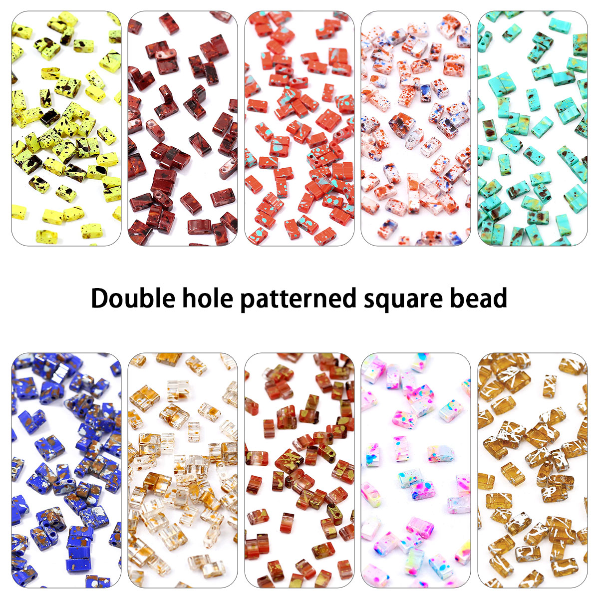 5×2mm Picasso Color Double Hol - đánh giá và giá Glass Seed Beads 2Mm Jewelry Making