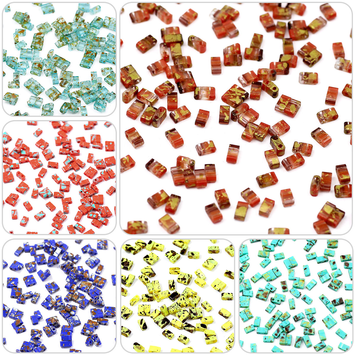 5×2mm Picasso Color Double Hol - đánh giá và giá Glass Seed Beads 2Mm Jewelry Making