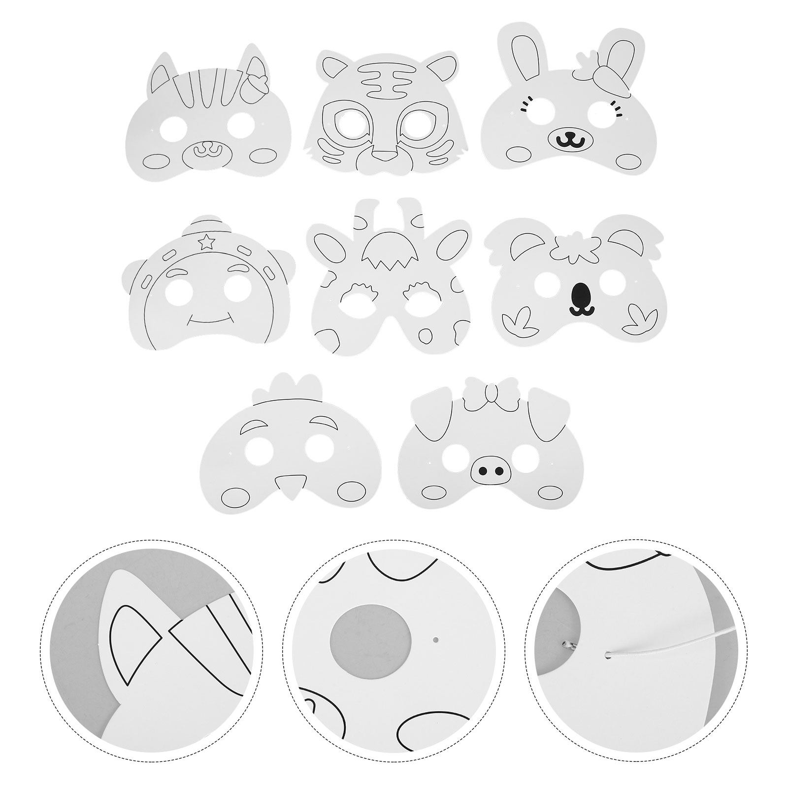 1Set Animal Shaped Blank Paper - đánh giá và giá Painting Supplies