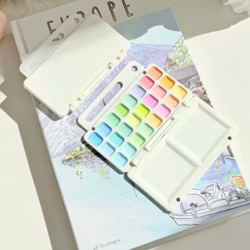 18/24Color Artist Grade Semi-D - đánh giá và giá Watercolor Paint Set Solid Pigment