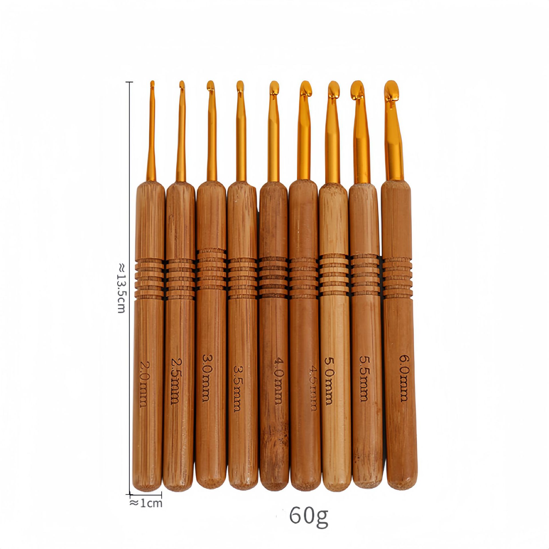 1pc Bamboo Wooden Handle Croch - đánh giá và giá Wooden Crochet Hooks Ergonomic Handle